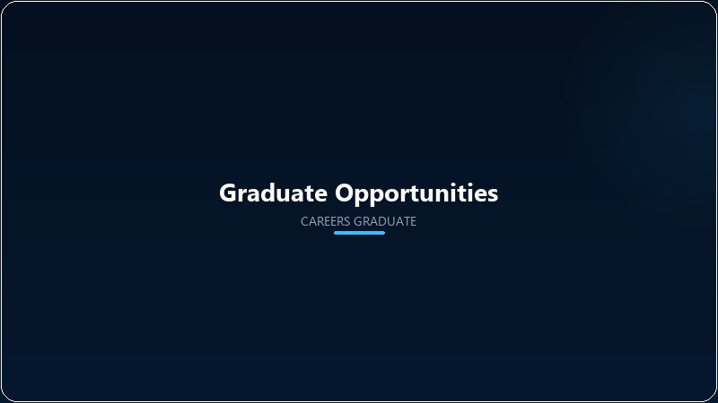 Graduate Opportunities