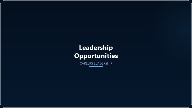 Leadership Opportunities
