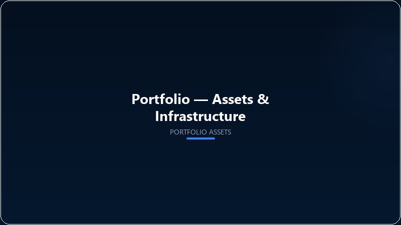 Assets — heavy excavators and mining machinery
