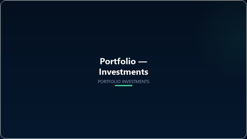 Investments — financial candlestick and long-term capital