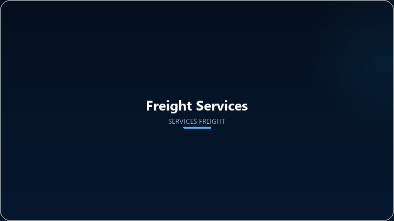Freight & Logistics