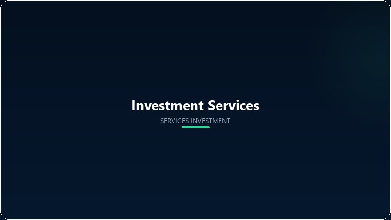Investment & Capital